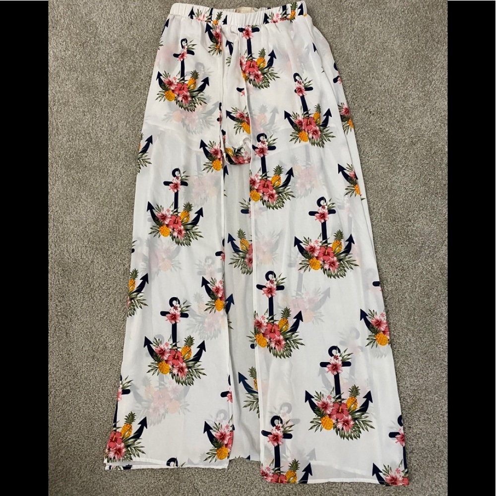 Altar’d State Shorts W/Maxi Skirt Overlay